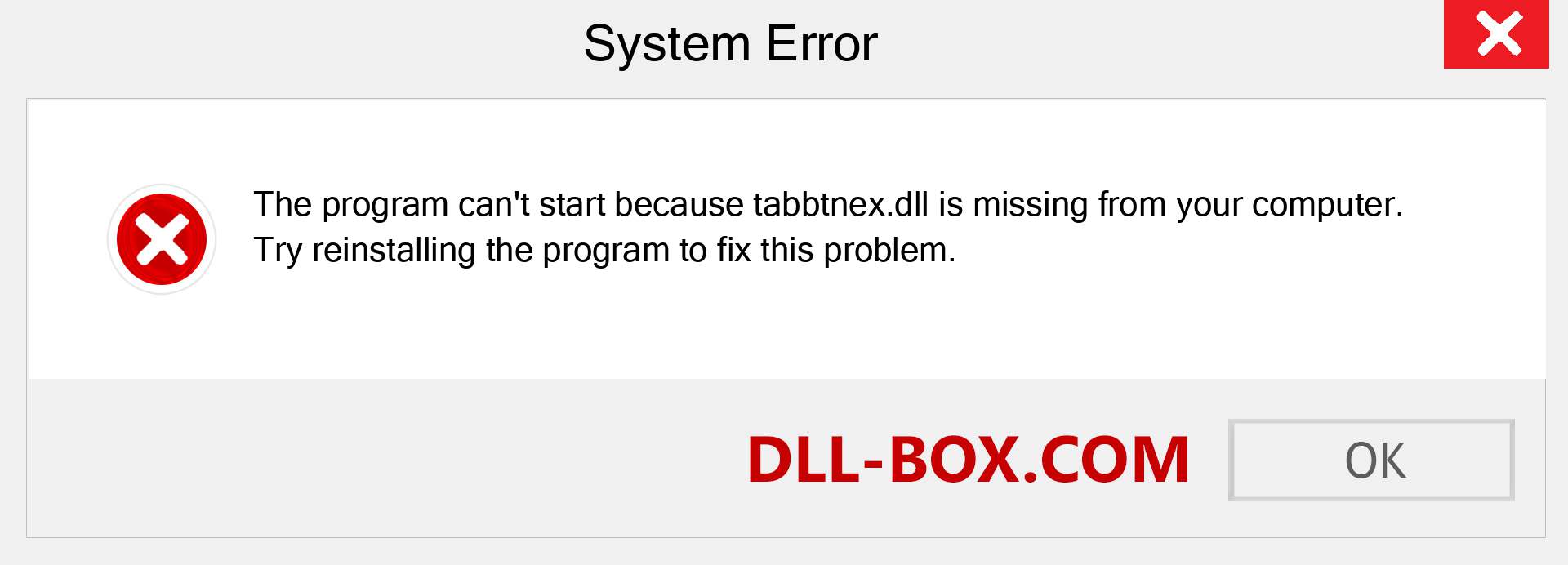  tabbtnex.dll file is missing?. Download for Windows 7, 8, 10 - Fix  tabbtnex dll Missing Error on Windows, photos, images